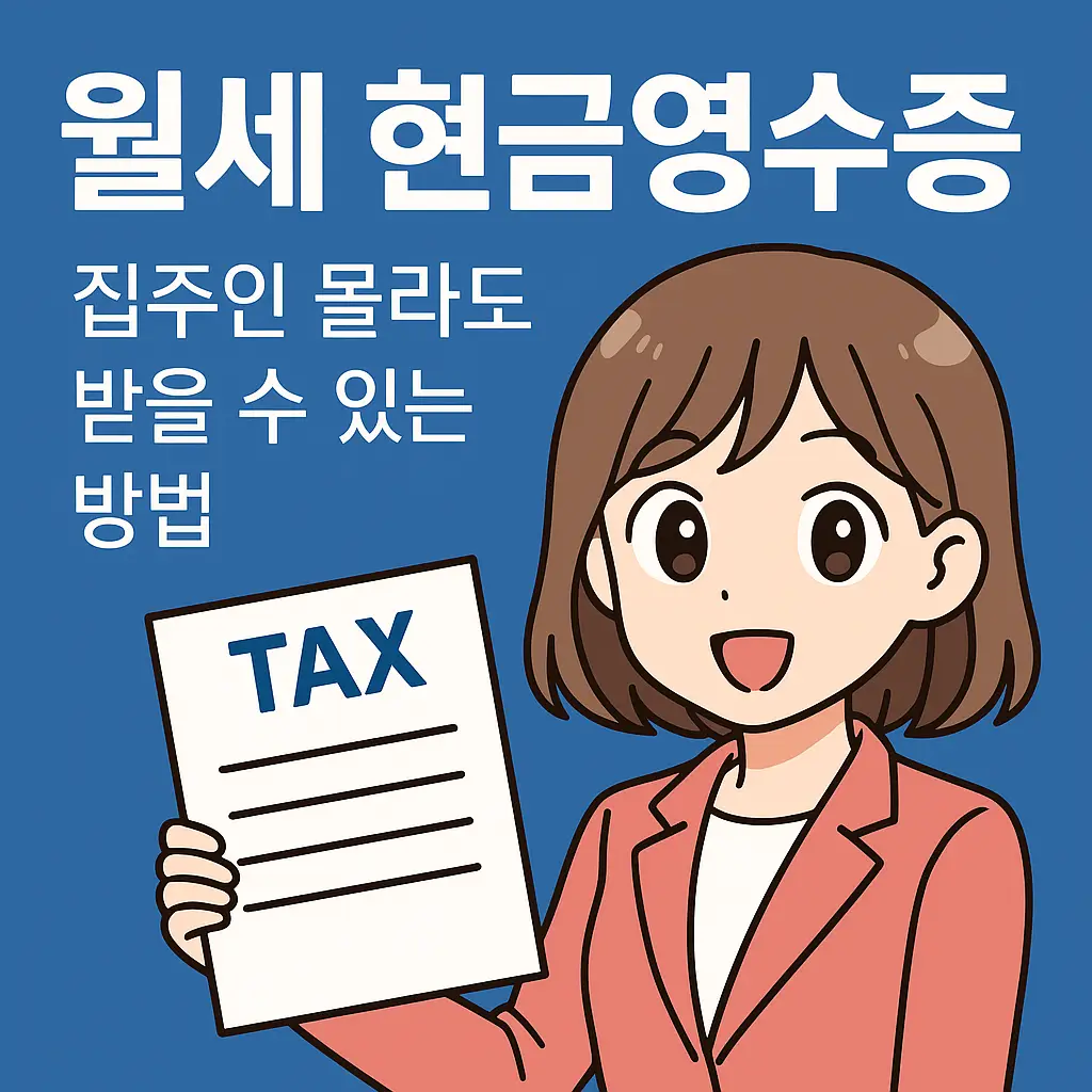 월세 현금영수증, 집주인 몰라도 받을 수 있는 방법 총정리 1 월세 현금영수증, 집주인 몰라도 받을 수 있는 방법 총정리