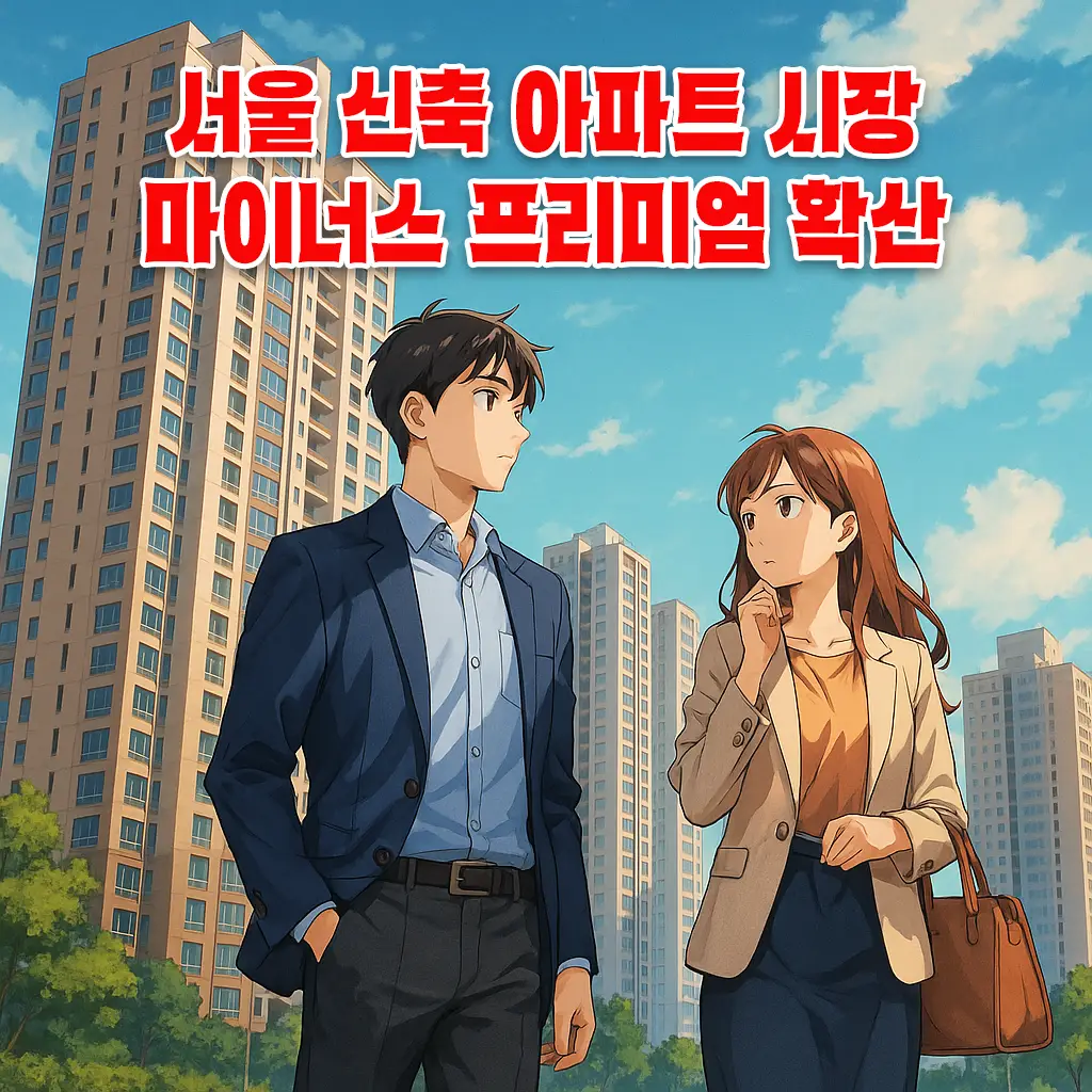 서울 신축 아파트 시장, 마이너스 프리미엄 확산 1 서울 신축 아파트 시장, 마이너스 프리미엄 확산