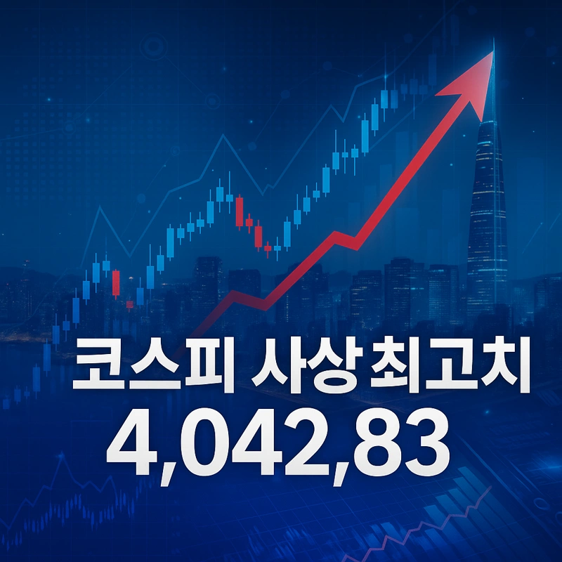 코스피 지수 4,042.83 사상 최고치 경신, 상승 이유와 향후 전망 2 코스피 지수 4,042.83 사상 최고치 경신, 상승 이유와 향후 전망 1